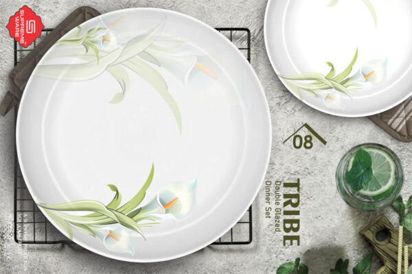 Melamine Dinner Set | Tribe (1) | Elegant, Durable, Heat-Resistant Plates & Bowls | Unbreakable, Lightweight, Premium Quality Dinnerware