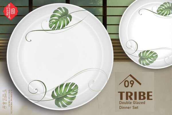 Melamine Dinner Set | Tribe (1) | Elegant, Durable, Heat-Resistant Plates & Bowls | Unbreakable, Lightweight, Premium Quality Dinnerware