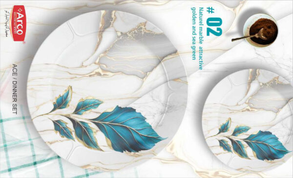 Melamine Dinner Set | ACE Dinner Set (2) | Elegant, Durable, Heat-Resistant Plates & Bowls | Unbreakable, Lightweight, Premium Quality Dinnerware