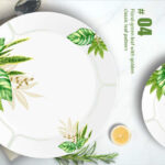 Melamine Dinner Set | ACE Dinner Set (4) | Elegant, Durable, Heat-Resistant Plates & Bowls | Unbreakable, Lightweight, Premium Quality Dinnerware