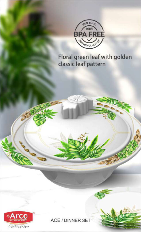 Melamine Dinner Set | ACE Dinner Set (4) | Elegant, Durable, Heat-Resistant Plates & Bowls | Unbreakable, Lightweight, Premium Quality Dinnerware