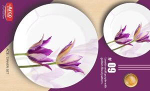 Melamine Dinner Set | ACE Dinner Set (9) | Elegant, Durable, Heat-Resistant Plates & Bowls | Unbreakable, Lightweight, Premium Quality Dinnerware