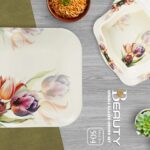 Melamine Dinner Set | Beauty dinner set (501) | Elegant, Durable, Heat-Resistant Plates & Bowls | Unbreakable, Lightweight, Premium Quality Dinnerware