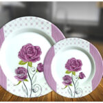 Melamine Dinner Set | Canal Plus (655) | Elegant, Durable, Heat-Resistant Plates & Bowls | Unbreakable, Lightweight, Premium Quality Dinnerware