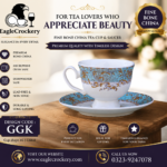 High-Quality Bone China Cup & Saucer Set (K-010A) | Elegant, Durable, Ideal for Home & Gifting