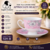High-Quality Bone China Cup & Saucer Set (K-529B) | Elegant, Durable, Ideal for Home & Gifting