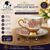 High-Quality Bone China Cup & Saucer Set (L-439) | Elegant, Durable, Ideal for Home & Gifting