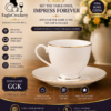 High-Quality Bone Cup & Saucer Set (L-GGK)