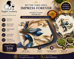 Melamine Dinner Set | Beauty dinner set (507) | Elegant, Durable, Heat-Resistant Plates & Bowls | Unbreakable, Lightweight, Premium Quality Dinnerware