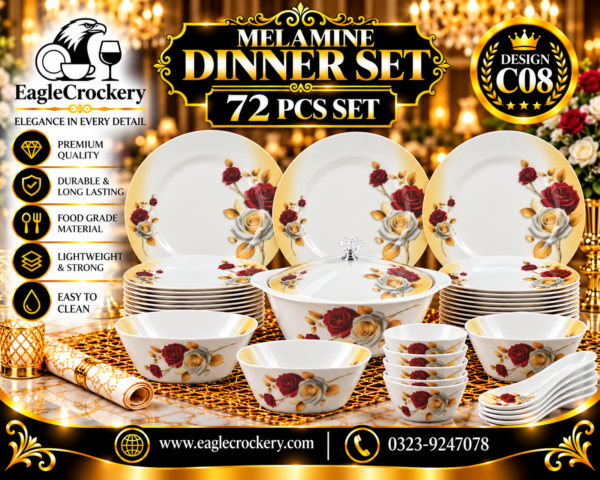 Melamine Dinner Set | Culture (C08)