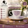 High-Quality Bone China Cup & Saucer Set (12-089) | Elegant, Durable, Ideal for Home & Gifting