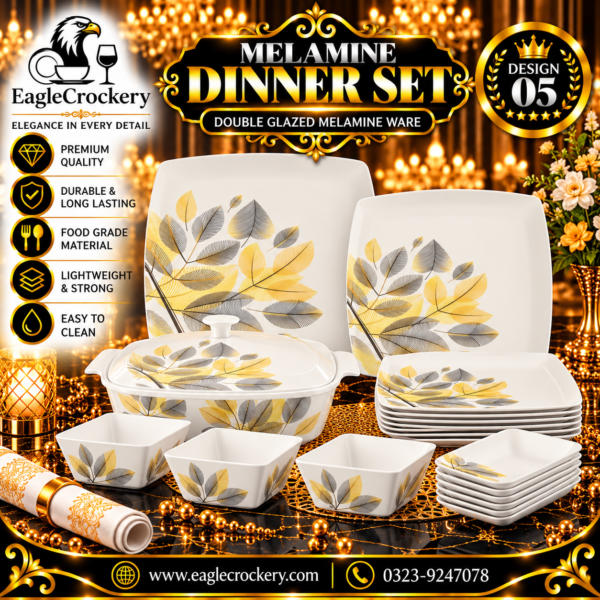 Melamine Dinner Set | Square (5)