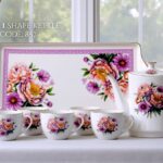 9 Pcs Bone Tea Set / Coffee Set (GGK I 857) | Elegant, Durable, Ideal for Home & Gifting