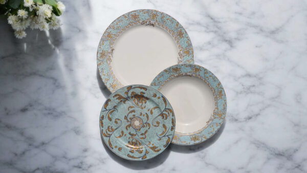 Bone 18 Pcs Plate Set (010A) | Elegant, Durable, Heat-Resistant Plates & Bowls