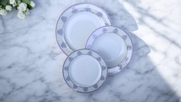 Bone 18 Pcs Plate Set (104) | Elegant, Durable, Heat-Resistant Plates & Bowls