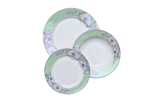 Bone 18 Pcs Plate Set (178) | Elegant, Durable, Heat-Resistant Plates & Bowls