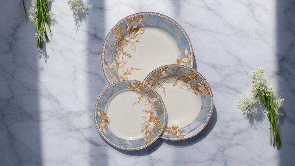 Bone 18 Pcs Plate Set (190) | Elegant, Durable, Heat-Resistant Plates & Bowls