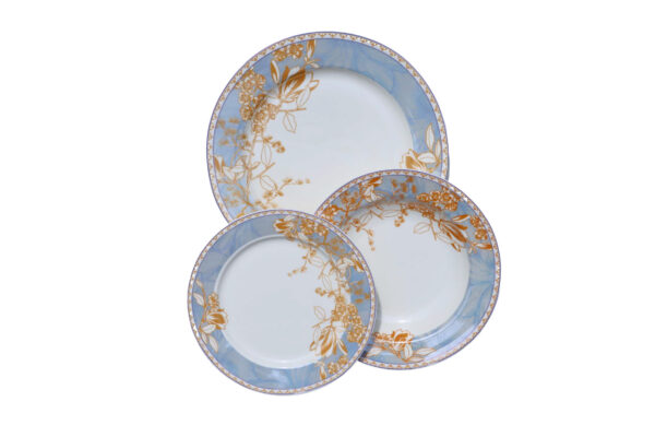 Bone 18 Pcs Plate Set (190) | Elegant, Durable, Heat-Resistant Plates & Bowls