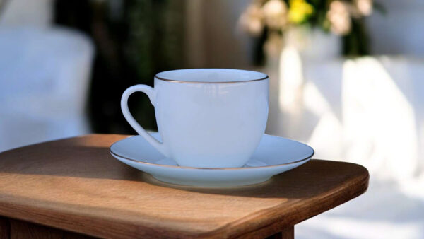 High-Quality Bone China Cup & Saucer Set (6-GGk) | Elegant, Durable, Ideal for Home & Gifting