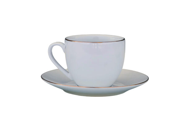 High-Quality Bone China Cup & Saucer Set (6-GGk) | Elegant, Durable, Ideal for Home & Gifting