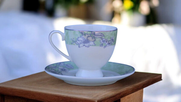 High-Quality Bone China Cup & Saucer Set (L-529) | Elegant, Durable, Ideal for Home & Gifting