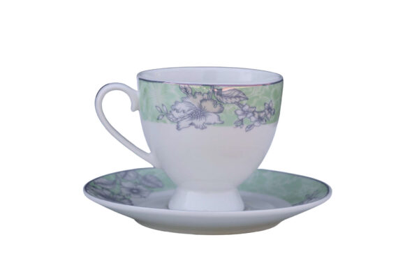 High-Quality Bone China Cup & Saucer Set (L-529) | Elegant, Durable, Ideal for Home & Gifting