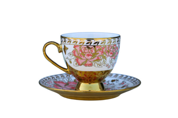 High-Quality Bone China Cup & Saucer Set (L-439) | Elegant, Durable, Ideal for Home & Gifting
