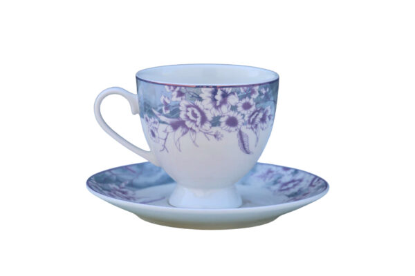 High-Quality Bone China Cup & Saucer Set (L-508) | Elegant, Durable, Ideal for Home & Gifting