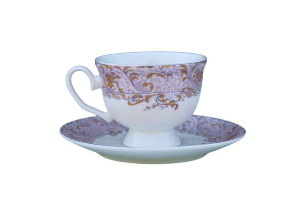 High-Quality Bone China Cup & Saucer Set (K-010) | Elegant, Durable, Ideal for Home & Gifting