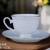High-Quality Bone China Cup & Saucer Set (K-GGK) | Elegant, Durable, Ideal for Home & Gifting