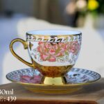 High-Quality Bone China Cup & Saucer Set (L-439) | Elegant, Durable, Ideal for Home & Gifting