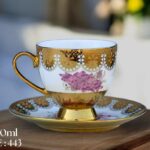 High-Quality Bone China Cup & Saucer Set (L-443) | Elegant, Durable, Ideal for Home & Gifting