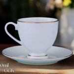 High-Quality Bone China Cup & Saucer Set (L-GGK) | Elegant, Durable, Ideal for Home & Gifting