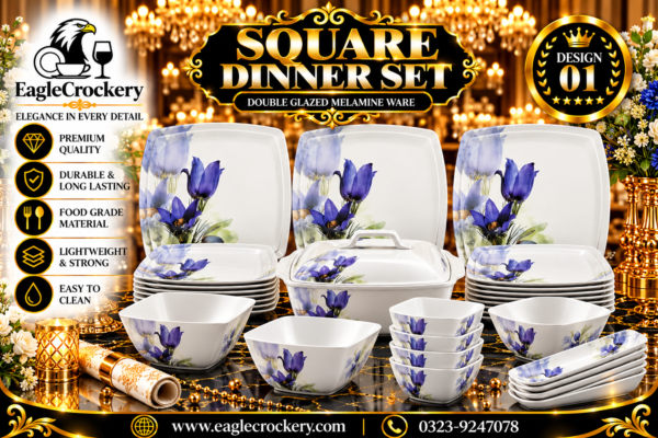 Melamine Dinner Set | Square (1)