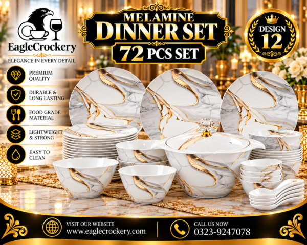 Melamine Dinner Set | ACE Dinner Set (12)