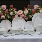 Marble Dinner Set Carroly (1080C) Elegant, Durable, Heat-Resistant Plates & Bowls