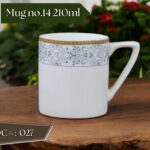 High-Quality Bone China Cup & Mug Set(14-027) | Elegant, Durable, Ideal for Home & Gifting