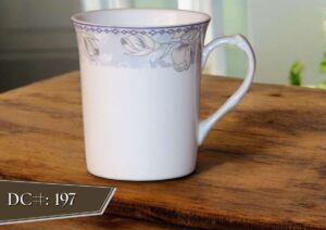 High-Quality Bone China Cup & Mug Set(2-197) | Elegant, Durable, Ideal for Home & Gifting