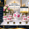 14-Piece Bone China Tea / Coffee Set (BONE C 092) – Elegant & Durable for Home and Gifting