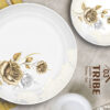 Melamine Dinner Set | Tribe (1) | Elegant, Durable, Heat-Resistant Plates & Bowls | Unbreakable, Lightweight, Premium Quality Dinnerware