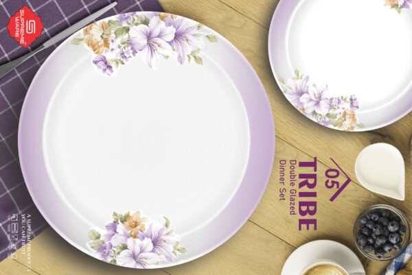 Melamine Dinner Set | Tribe (1) | Elegant, Durable, Heat-Resistant Plates & Bowls | Unbreakable, Lightweight, Premium Quality Dinnerware