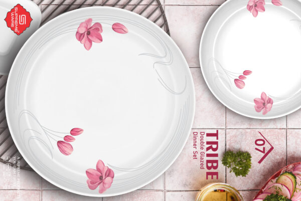 Melamine Dinner Set | Tribe (1) | Elegant, Durable, Heat-Resistant Plates & Bowls | Unbreakable, Lightweight, Premium Quality Dinnerware