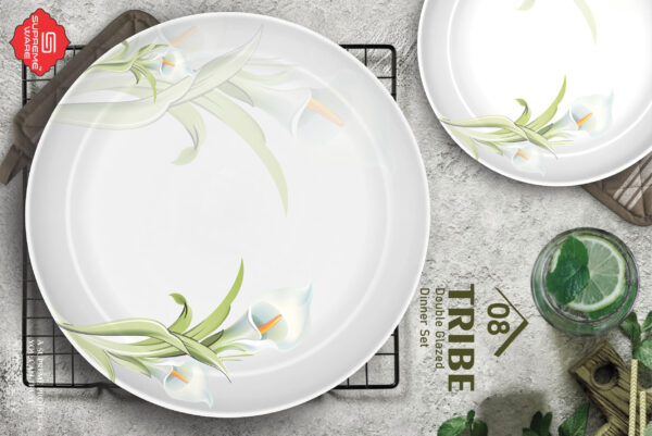Melamine Dinner Set | Tribe (1) | Elegant, Durable, Heat-Resistant Plates & Bowls | Unbreakable, Lightweight, Premium Quality Dinnerware