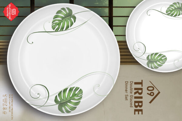 Melamine Dinner Set | Tribe (1) | Elegant, Durable, Heat-Resistant Plates & Bowls | Unbreakable, Lightweight, Premium Quality Dinnerware