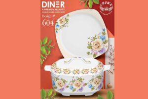Melamine Dinner Set | Diner (601) | Elegant, Durable, Heat-Resistant Plates & Bowls | Unbreakable, Lightweight, Premium Quality Dinnerware