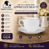 High-Quality Bone China Cup & Saucer Set (6-GGk) | Elegant, Durable, Ideal for Home & Gifting