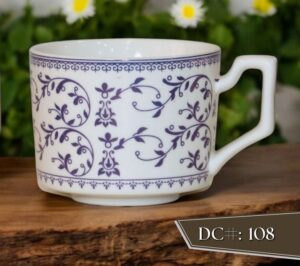 High-Quality Bone China Cup & Mug Set(G108) | Elegant, Durable, Ideal for Home & Gifting