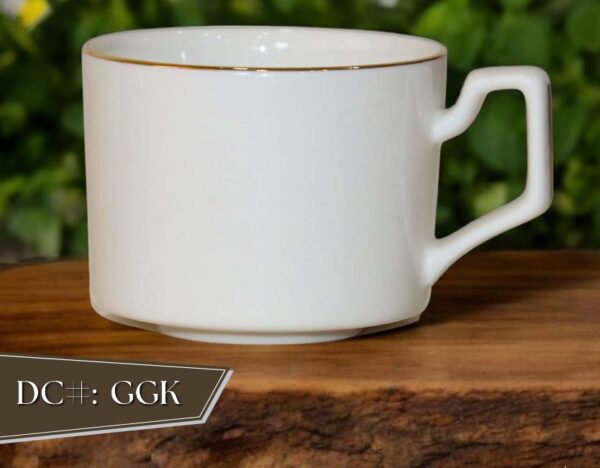High-Quality Bone China Cup & Mug Set(GGGK) | Elegant, Durable, Ideal for Home & Gifting