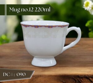 High-Quality Bone China Cup & Mug Set(12-090) | Elegant, Durable, Ideal for Home & Gifting