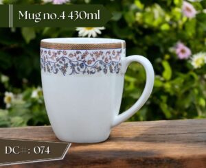 High-Quality Bone China Cup & Mug Set(4-074) | Elegant, Durable, Ideal for Home & Gifting